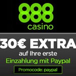30 Euro PayPal Bonus im 888 Casino