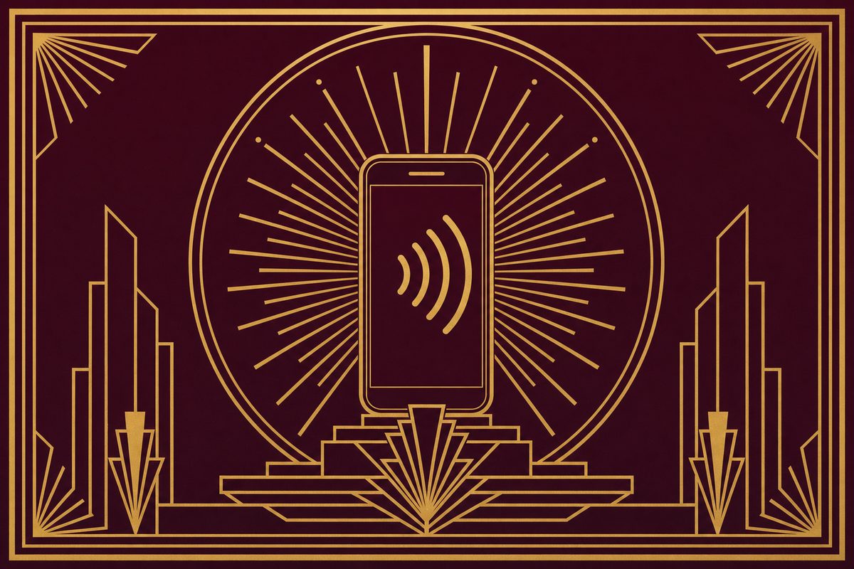 Apple Pay im Online Casino – Art-Déco-Motiv